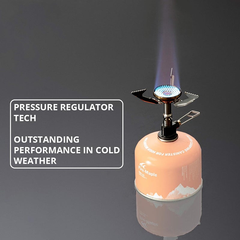 Fire-Maple Fire Maple Polaris Pressure Regulator Stove | Portable Camping Backpacking Stove | Lightweight Durable Camp Cooking Stuff | Wind Resistent Jet Burner | Perfect Boiling Performance in Cold Weather | - Image 3